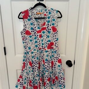 Oliphant Dress - Red, Blue, White